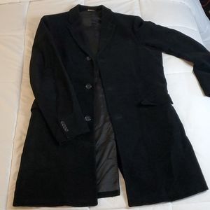 Banana Republic Black suede over coat/trench coat